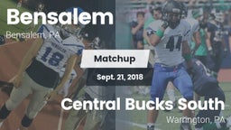 Matchup: Bensalem  vs. Central Bucks South  2018