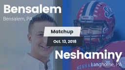 Matchup: Bensalem  vs. Neshaminy  2018