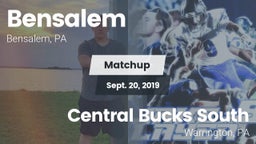 Matchup: Bensalem  vs. Central Bucks South  2019