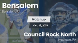 Matchup: Bensalem  vs. Council Rock North  2019