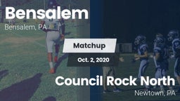 Matchup: Bensalem  vs. Council Rock North  2020