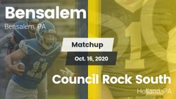 Matchup: Bensalem  vs. Council Rock South  2020