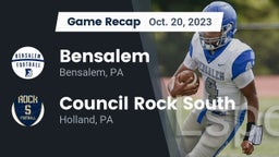 Recap: Bensalem  vs. Council Rock South  2023