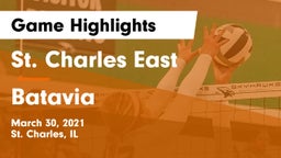 St. Charles East  vs Batavia Game Highlights - March 30, 2021