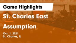 St. Charles East  vs Assumption  Game Highlights - Oct. 1, 2021