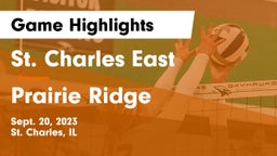 St. Charles East  vs Prairie Ridge  Game Highlights - Sept. 20, 2023