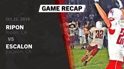 Recap: Ripon  vs. Escalon  2016