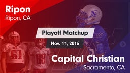 Matchup: Ripon vs. Capital Christian  2016