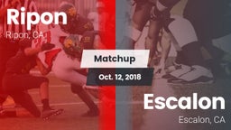 Matchup: Ripon vs. Escalon  2018