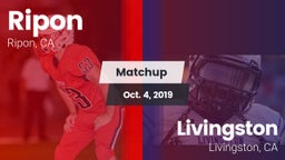 Matchup: Ripon vs. Livingston  2019