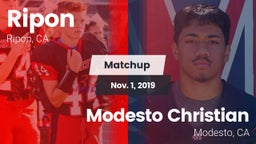 Matchup: Ripon vs. Modesto Christian  2019