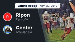 Recap: Ripon  vs. Center  2019