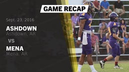 Recap: Ashdown  vs. Mena  2016