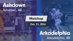 Matchup: Ashdown  vs. Arkadelphia  2016