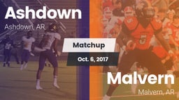 Matchup: Ashdown  vs. Malvern  2017