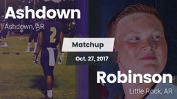 Matchup: Ashdown  vs. Robinson  2017
