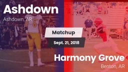 Matchup: Ashdown  vs. Harmony Grove  2018