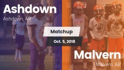 Matchup: Ashdown  vs. Malvern  2018