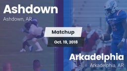 Matchup: Ashdown  vs. Arkadelphia  2018