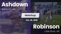 Matchup: Ashdown  vs. Robinson  2018