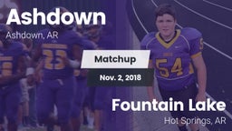 Matchup: Ashdown  vs. Fountain Lake  2018