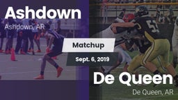 Matchup: Ashdown  vs. De Queen  2019