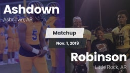 Matchup: Ashdown  vs. Robinson  2019