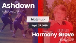 Matchup: Ashdown  vs. Harmony Grove  2020