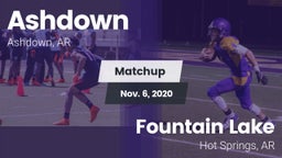 Matchup: Ashdown  vs. Fountain Lake  2020