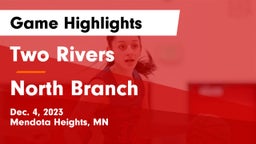 Two Rivers  vs North Branch  Game Highlights - Dec. 4, 2023
