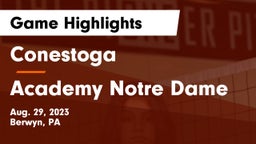 Conestoga  vs Academy Notre Dame Game Highlights - Aug. 29, 2023