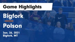 Bigfork  vs Polson  Game Highlights - Jan. 26, 2021