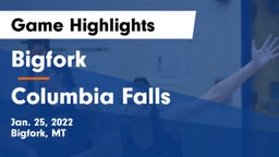 Bigfork  vs Columbia Falls  Game Highlights - Jan. 25, 2022