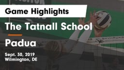 The Tatnall School vs Padua Game Highlights - Sept. 30, 2019