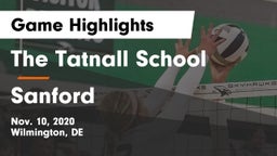 The Tatnall School vs Sanford  Game Highlights - Nov. 10, 2020