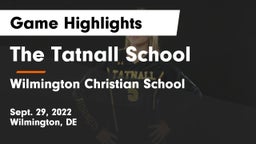 The Tatnall School vs Wilmington Christian School Game Highlights - Sept. 29, 2022