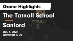 The Tatnall School vs Sanford  Game Highlights - Oct. 4, 2022