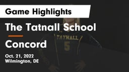 The Tatnall School vs Concord Game Highlights - Oct. 21, 2022