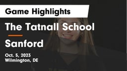 The Tatnall School vs Sanford  Game Highlights - Oct. 5, 2023