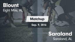 Matchup: Blount  vs. Saraland  2016