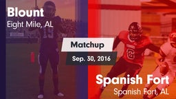 Matchup: Blount  vs. Spanish Fort  2016