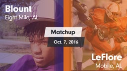Matchup: Blount  vs. LeFlore  2016