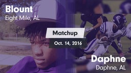 Matchup: Blount  vs. Daphne  2016
