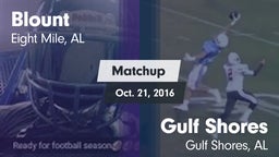 Matchup: Blount  vs. Gulf Shores  2016