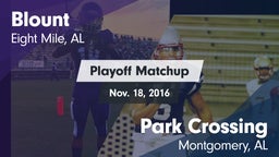 Matchup: Blount  vs. Park Crossing  2016