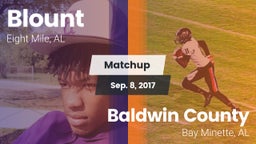 Matchup: Blount  vs. Baldwin County  2017