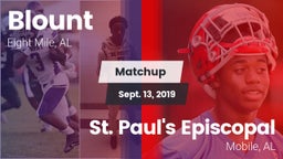 Matchup: Blount  vs. St. Paul's Episcopal  2019
