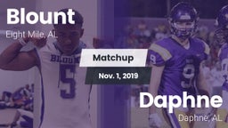 Matchup: Blount  vs. Daphne  2019
