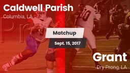 Matchup: Caldwell Parish vs. Grant  2017