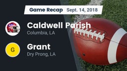 Recap: Caldwell Parish  vs. Grant  2018